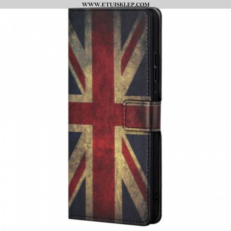 Etui Folio do Poco M4 Pro 5G Flaga Anglii